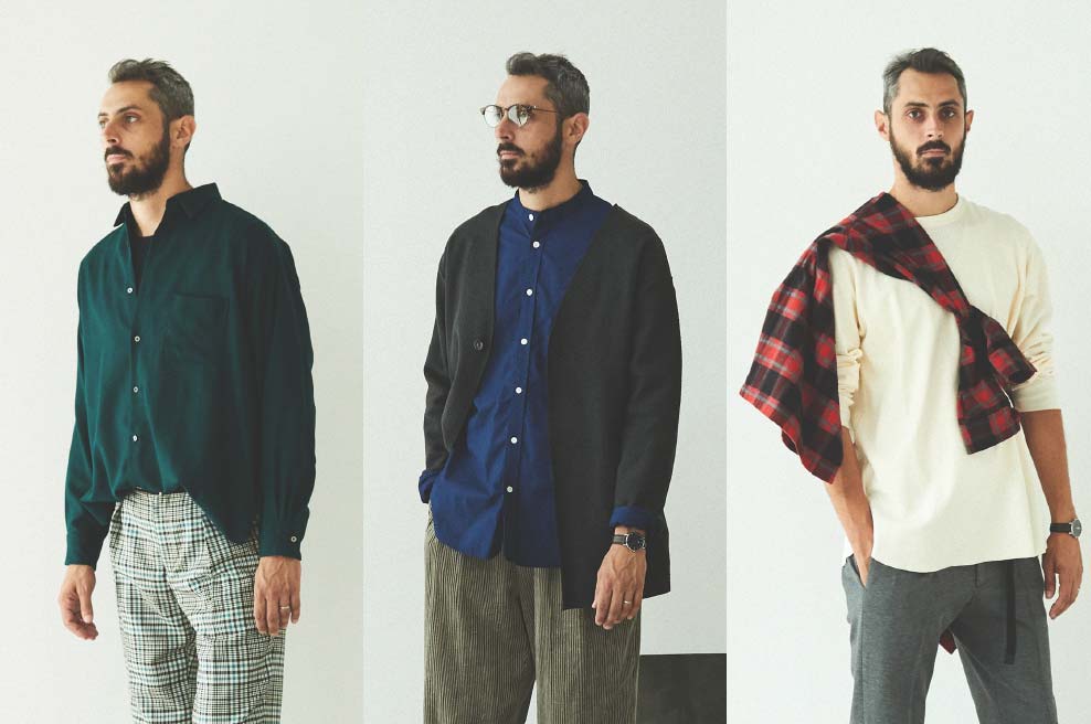 “羽織る”“重ねる”“巻く”2019秋 鉄板シャツコーデ